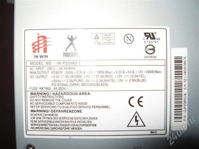 Лот: 340692. Фото: 1. Корпус с блоком питания InWin... Корпуса, блоки питания