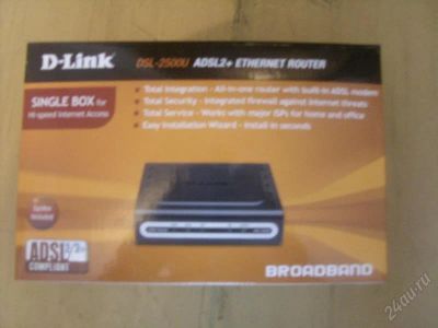 Лот: 150102. Фото: 1. Маршрутизатор ADSL D-Link <DSL-2500U... Проводные модемы