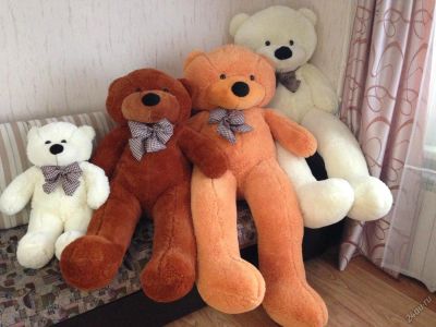 Лот: 4100026. Фото: 1. медведь плюшевый 180 см. Мягкие