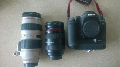 Лот: 7181562. Фото: 1. Canon EOS 1D Mark II N, EF 24-70... Цифровые зеркальные