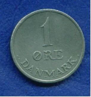 Лот: 9062105. Фото: 1. Дания 1 эре 1964 (т161). Европа