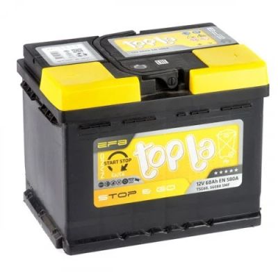 Лот: 16706769. Фото: 1. Аккумулятор Topla EFB Stop&GO... Аккумуляторы