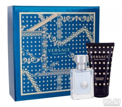 Лот: 11378307. Фото: 1. Versace Pour Homme Набор: Туалетная... Мужская парфюмерия