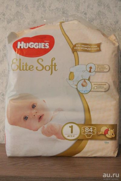 Лот: 9705695. Фото: 1. Подгузники Huggies Elite Soft... Детская гигиена
