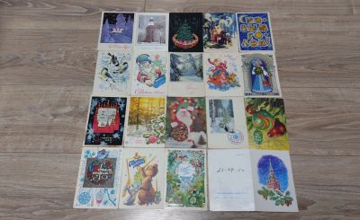 Лот: 24904960. Фото: 1. Открытки С Новым Годом СССР 19... Открытки, конверты