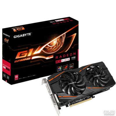 Лот: 17005805. Фото: 1. Видеокарта Gigabyte RX 480 8Gb. Видеокарты