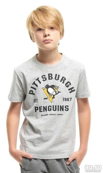 Лот: 13424114. Фото: 1. Футболка NHL Pittsburgh Penguins... Спортивная одежда