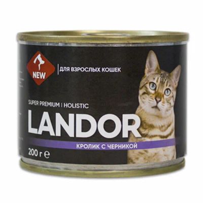 Лот: 19512801. Фото: 1. Консервы для кошек Landor (Ландор... Корма