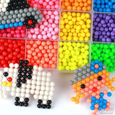 Лот: 10757702. Фото: 1. Аква бисер (aquabeads). Аквабиц... Конструкторы