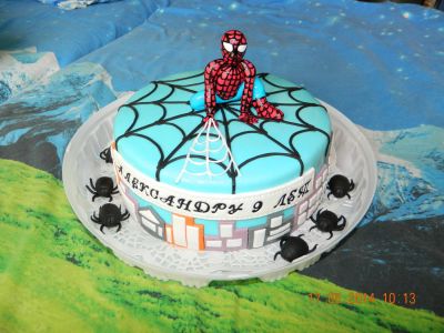 Лот: 4809115. Фото: 1. Торт Человек паук. Торты, пирожные