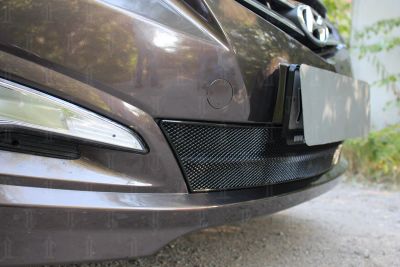 Лот: 7667840. Фото: 1. Защитная сетка радиатора Hyundai... Другое (оснащение, оборудование, аксессуары)