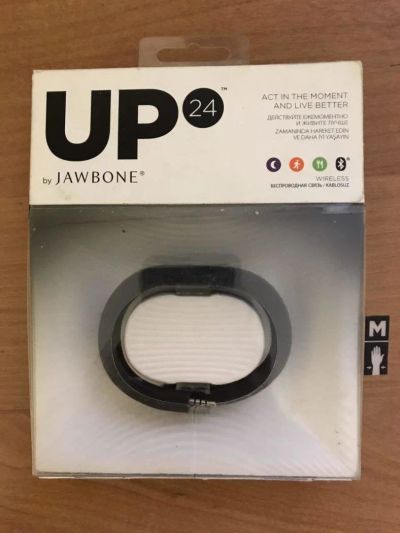 Лот: 9840906. Фото: 1. Jawbone UP24 Black Onyx размер... Смарт-часы, фитнес-браслеты, аксессуары