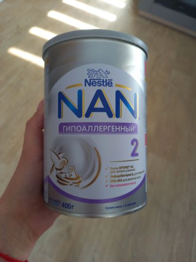 Лот: 17306260. Фото: 1. Смесь гипоаллергенный NAN 2. Детское питание