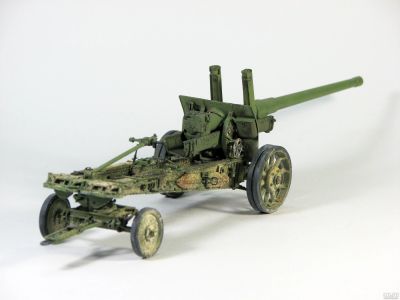 Лот: 14536899. Фото: 1. Модель пушки А-19 1/35. Военная техника