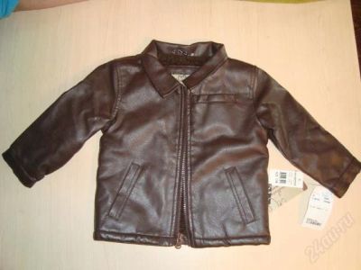 Лот: 1704083. Фото: 1. Продам кожаную курточку на малыша... Верхняя одежда