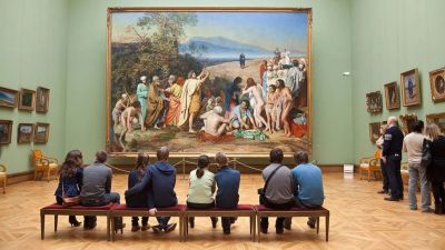 Лот: 17041326. Фото: 1. картина " восхождение иисуса... Картины, гравюры