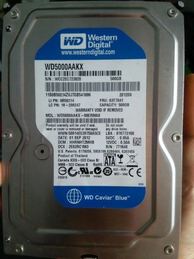 Лот: 9602695. Фото: 1. Отличный Western Digital WD5000AAKX... Жёсткие диски