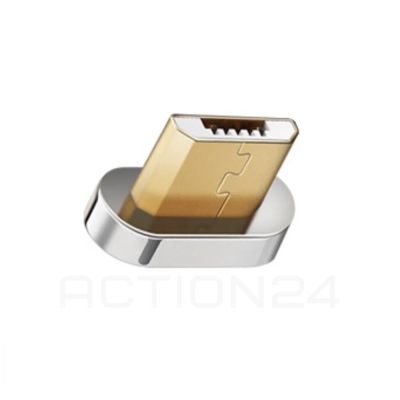 Лот: 20858570. Фото: 1. Магнитная головка microUSB для... Дата-кабели, переходники