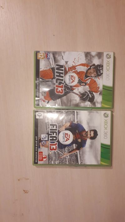 Лот: 15030981. Фото: 1. Nhl 13, Fifa 13. Xbox 360. Игры для консолей
