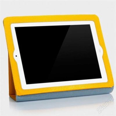 Лот: 2445127. Фото: 1. кожаный чехол для ipad 2/3/4 yoobao... Чехлы, обложки
