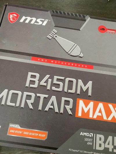 Лот: 25524223. Фото: 1. Материнская плата MSI B450M Mortar... Материнские платы