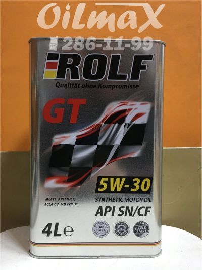 Лот: 12568057. Фото: 1. масло моторное Rolf GT SAE 5w30... Масла, жидкости
