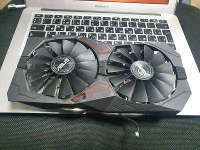 Лот: 16496482. Фото: 1. Куллера на asus rx570 оригинальные... Радиаторы, системы охлаждения