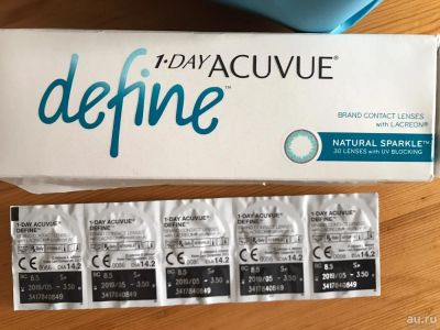 Лот: 9523021. Фото: 1. Acuvue 1-Day Define 5 шт. Контактные линзы