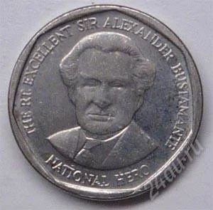 Лот: 1093787. Фото: 1. Ямайка. 1 доллар 2008г. (1-2). Америка