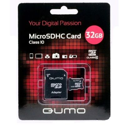 Лот: 7472036. Фото: 1. Карта памяти Qumo microSD 32Gb... Карты памяти