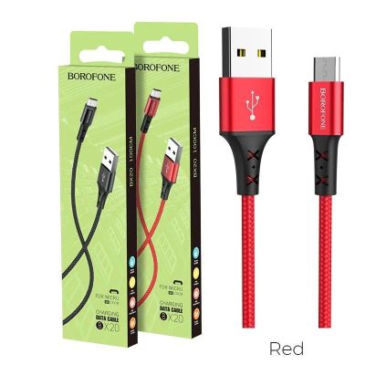 Лот: 22149939. Фото: 1. Кабель BOROFONE microUSB BX-20... Дата-кабели, переходники