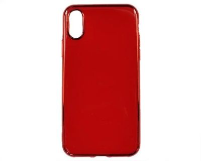 Лот: 20888109. Фото: 1. Чехол iPhone X/XS Глянец (красный... Чехлы, бамперы