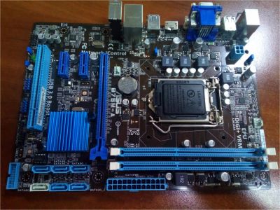 Лот: 9953125. Фото: 1. Материнская плата Asus B75M-A... Материнские платы