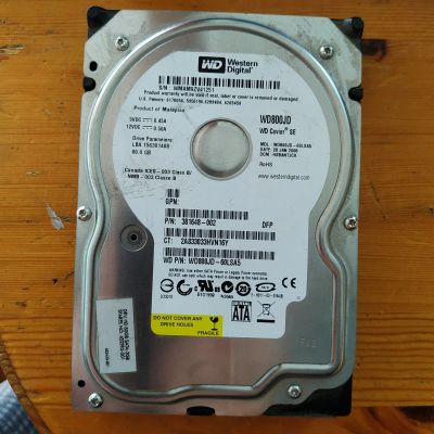 Лот: 20834399. Фото: 1. Жёсткий диск 80гб wd. Жёсткие диски (HDD)