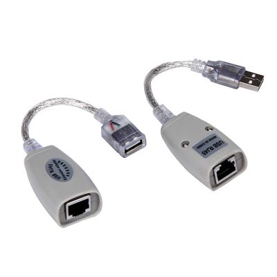 Лот: 7627356. Фото: 1. Удлинитель USB to RJ - 45 через... Шлейфы, кабели, переходники