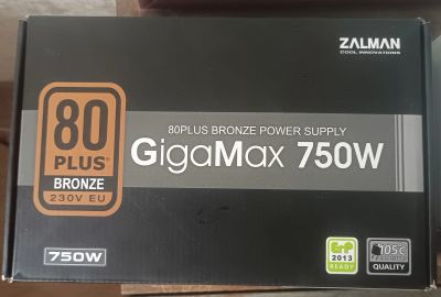 Лот: 23563746. Фото: 1. Блок питания Zalman GigaMax ZM750-GVii... Корпуса, блоки питания
