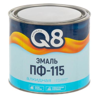 Лот: 25342850. Фото: 1. Эмаль Formula Q8, ПФ-115, алкидная... Краски, лаки, растворитель