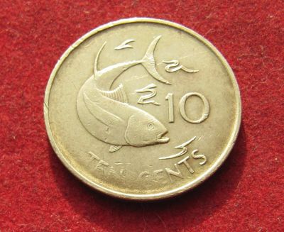 Лот: 19942712. Фото: 1. Сейшелы 10 центов, 1982 г. Африка
