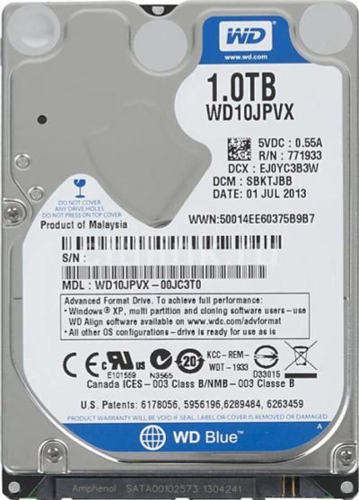 Лот: 4959745. Фото: 1. Жесткий диск wd10jpvx. Жёсткие диски (HDD)