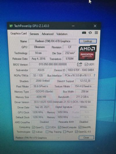 Лот: 18416754. Фото: 1. Rx 470 4gb. Видеокарты