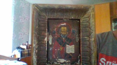 Лот: 17926336. Фото: 1. Старинная Икона «Святой Николай... Иконы