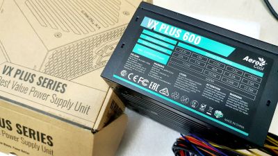 Лот: 21542123. Фото: 1. Блок питания ATX Aerocool VX PLUS... Корпуса, блоки питания