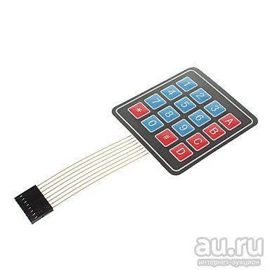Лот: 9712059. Фото: 1. Мембранная клавиатура 4х4 Arduino. Микроконтроллеры