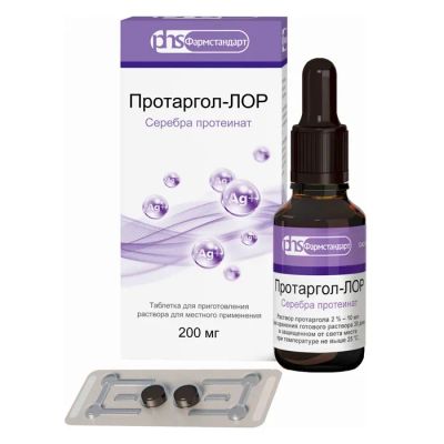 Лот: 23988484. Фото: 1. Протаргол-Лор таб. для приг. р-ра... Лекарства