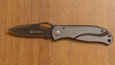 Лот: 843303. Фото: 1. Нож складной CRKT Pazoda 2 (нитрид-титановое... Ножи, топоры