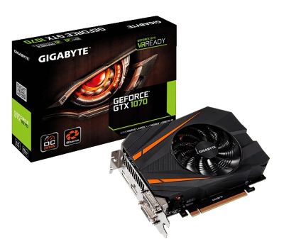 Лот: 12660532. Фото: 1. Gigabyte GTX 1070. Видеокарты
