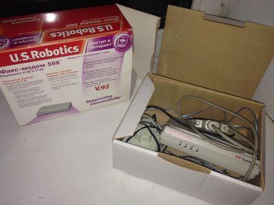 Лот: 3505888. Фото: 1. Факс-модем US Robotics. Проводные модемы