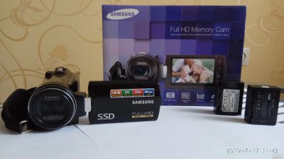 Лот: 14111348. Фото: 1. Видеокамера Samsung FullHD SSD. Видеокамеры