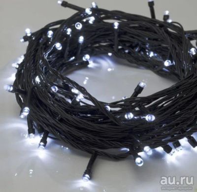Лот: 18226507. Фото: 1. Гирлянда "Нить" 200LED, белая... Гирлянды, шарики, новогодние аксессуары