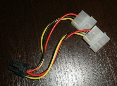 Лот: 10471263. Фото: 1. Кабель питания видеокарты на 6-pin. Шлейфы, кабели, переходники